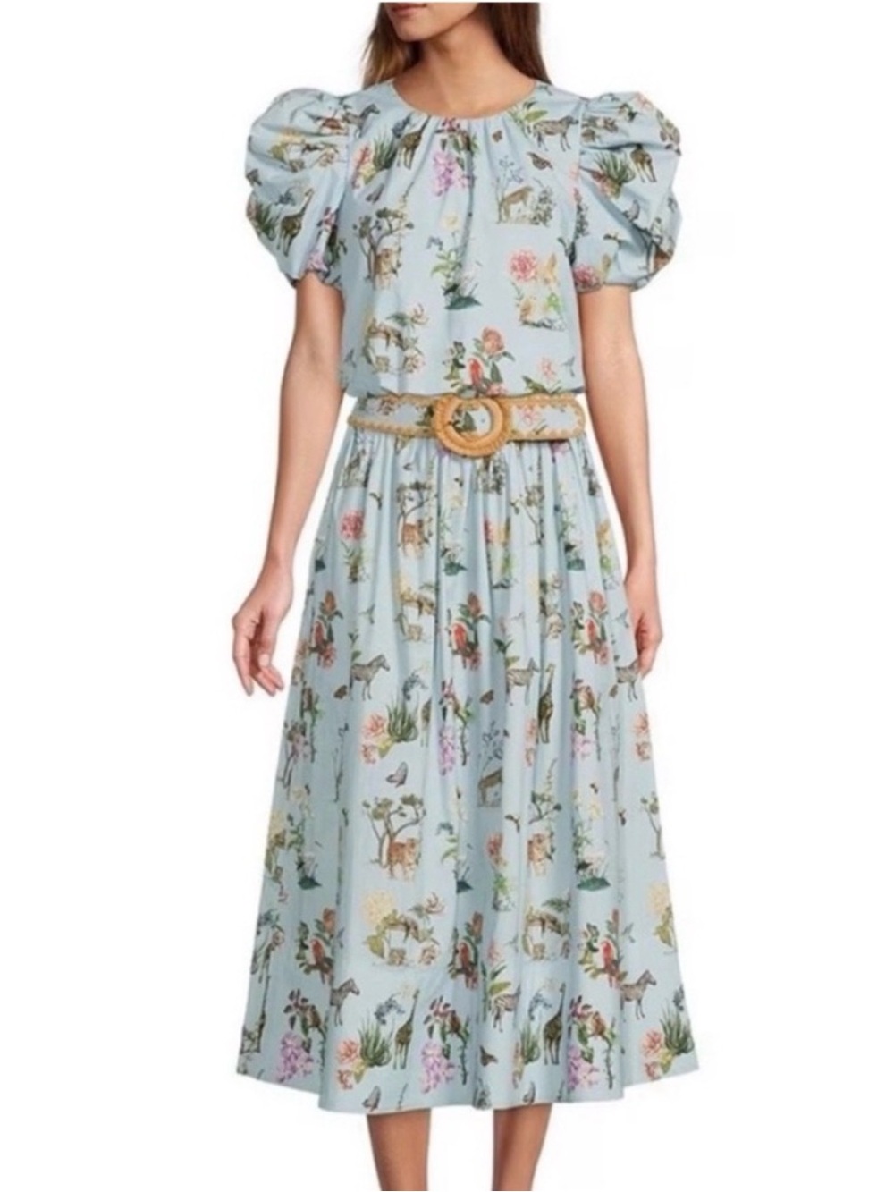 ANTONIO MELANI X JENNIFER SUMKO Floral Puff-Sleeve Midi 3 Piece set sz 6 - Picture 3 of 3